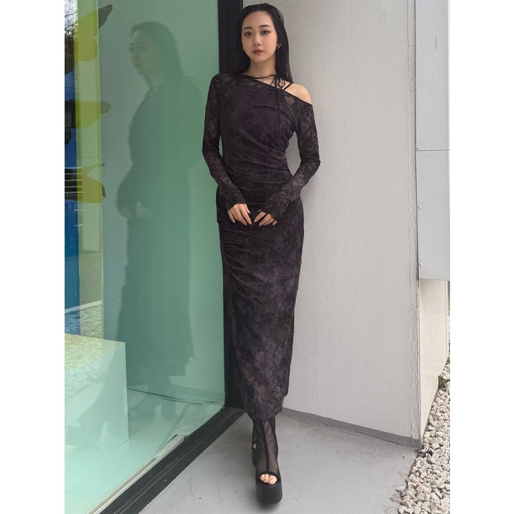 フロッキーフラワーシアーワンピース | MURUA | 詳細画像31 