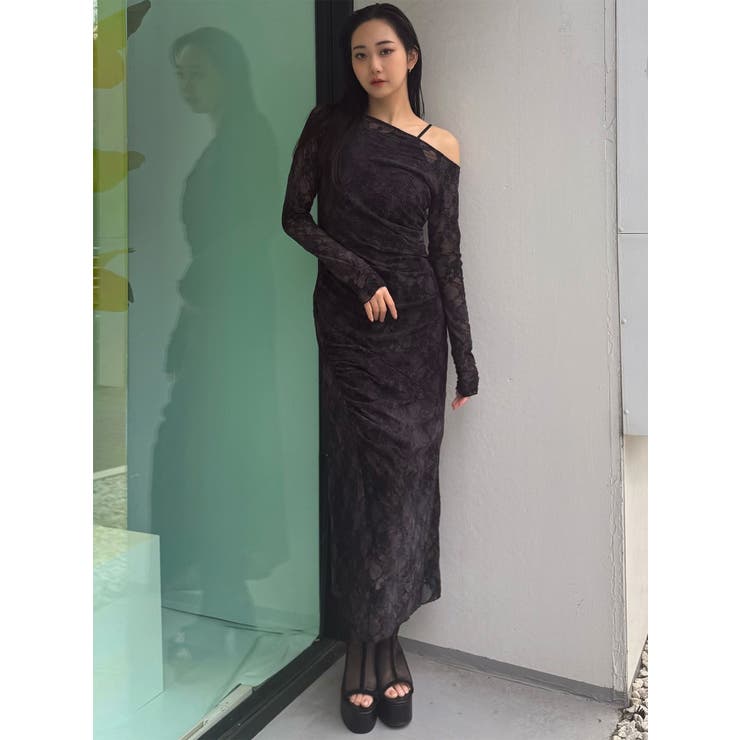 フロッキーフラワーシアーワンピース | MURUA | 詳細画像37 