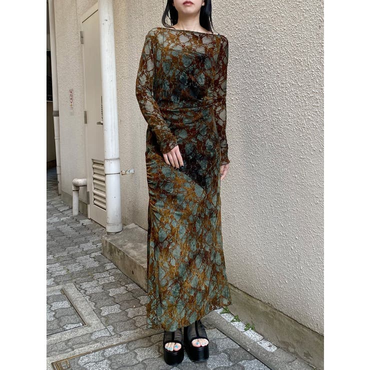 フロッキーフラワーシアーワンピース | MURUA | 詳細画像42 