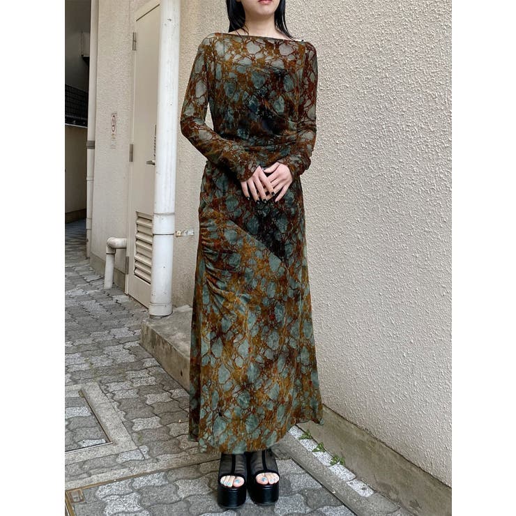 フロッキーフラワーシアーワンピース | MURUA | 詳細画像43 