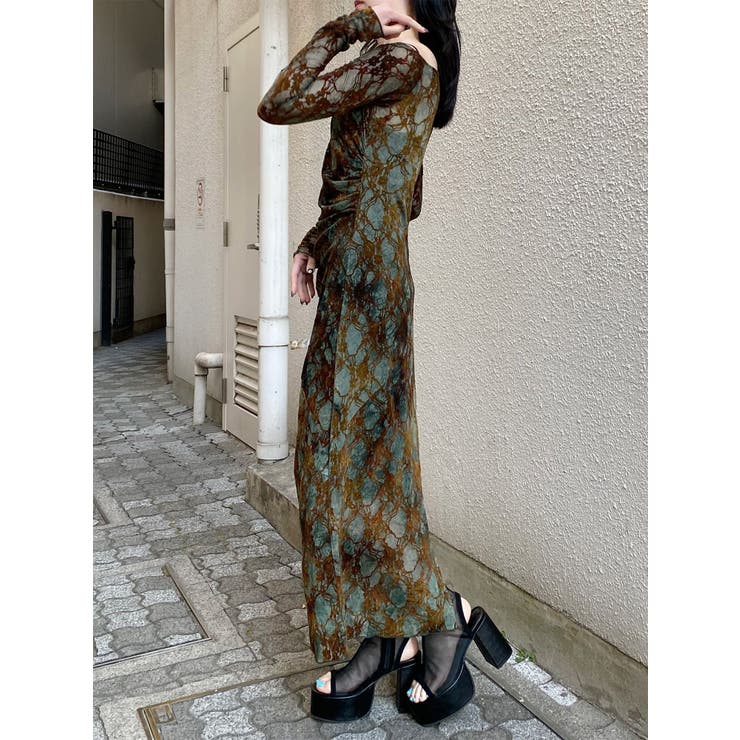 フロッキーフラワーシアーワンピース | MURUA | 詳細画像44 