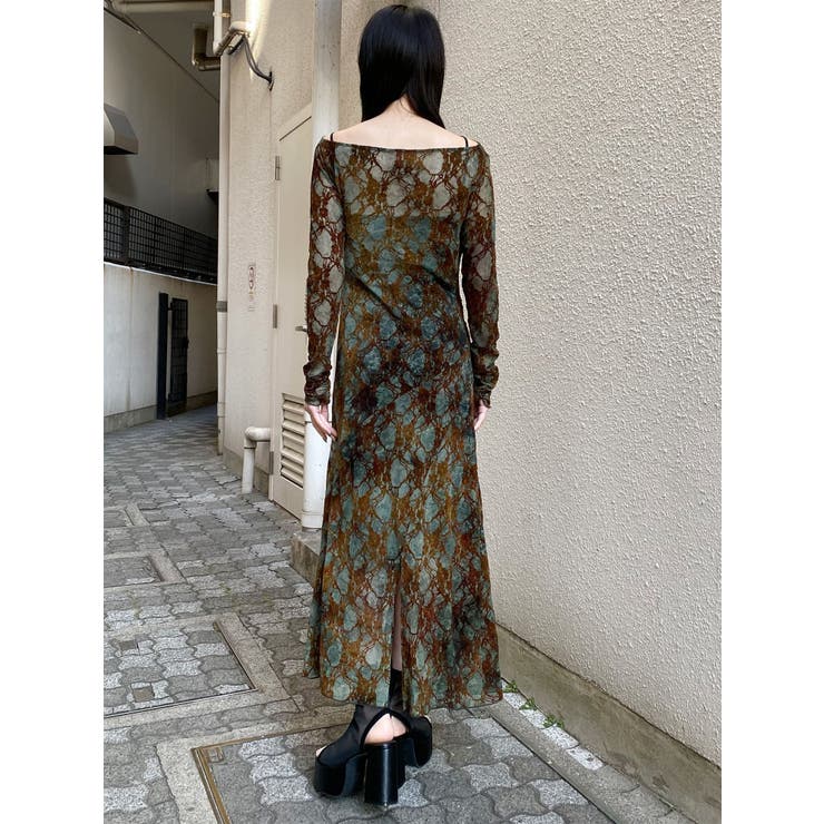 フロッキーフラワーシアーワンピース | MURUA | 詳細画像45 