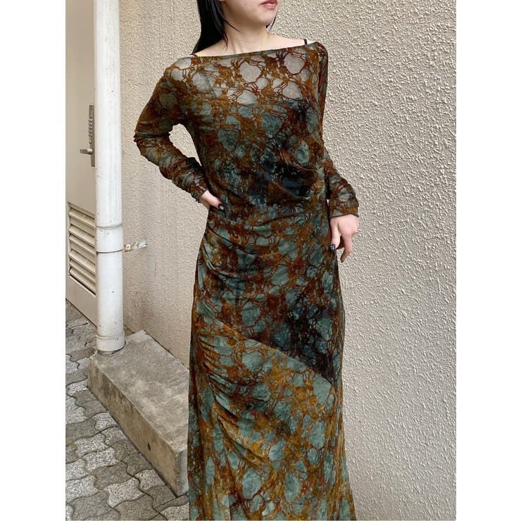 フロッキーフラワーシアーワンピース | MURUA | 詳細画像46 