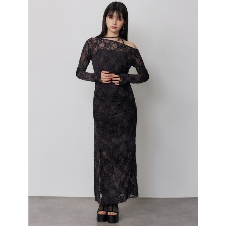 フロッキーフラワーシアーワンピース | MURUA | 詳細画像5 