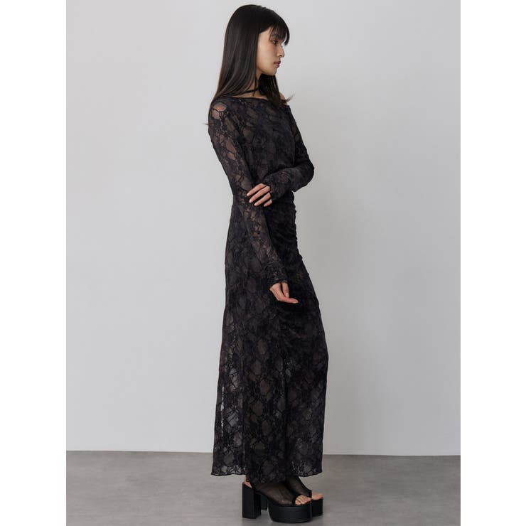 フロッキーフラワーシアーワンピース | MURUA | 詳細画像7 