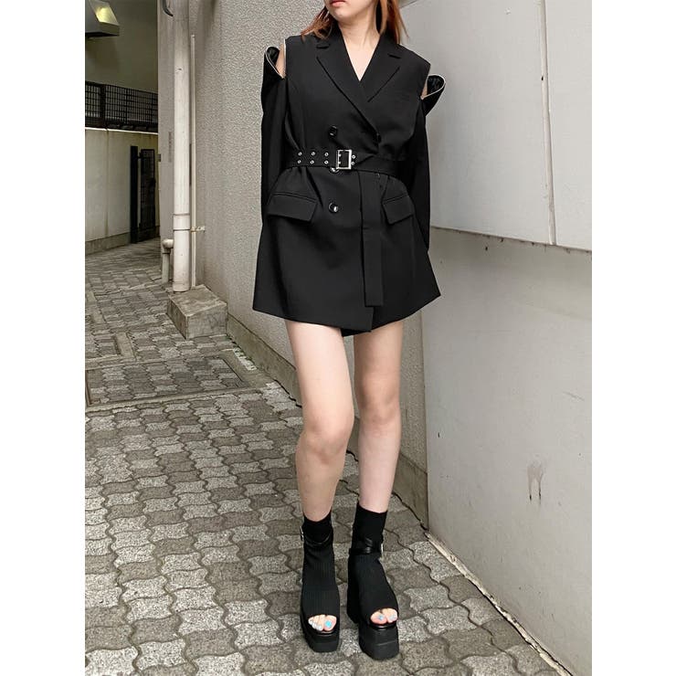 ジャケットライクZIPミニワンピース | MURUA | 詳細画像13 