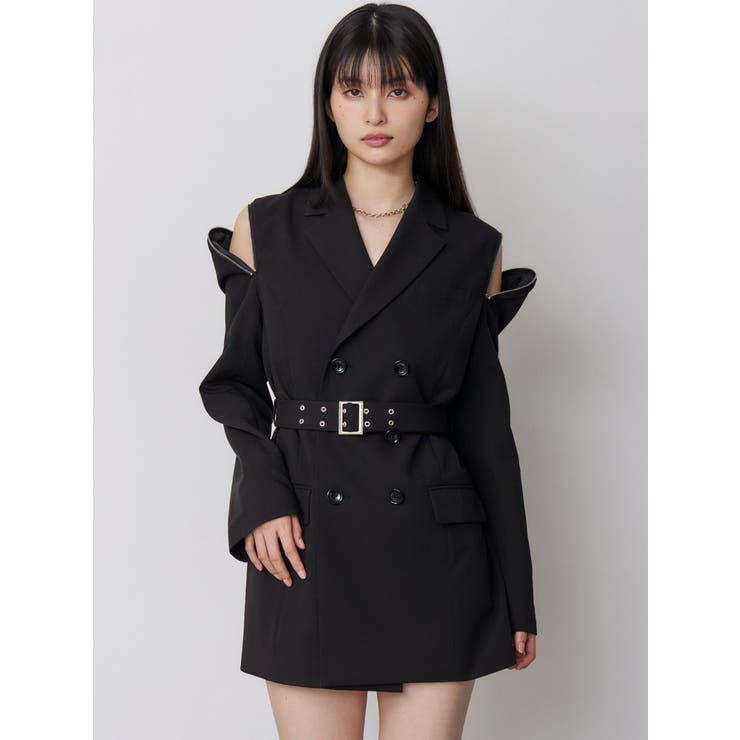 ジャケットライクZIPミニワンピース | MURUA | 詳細画像2 