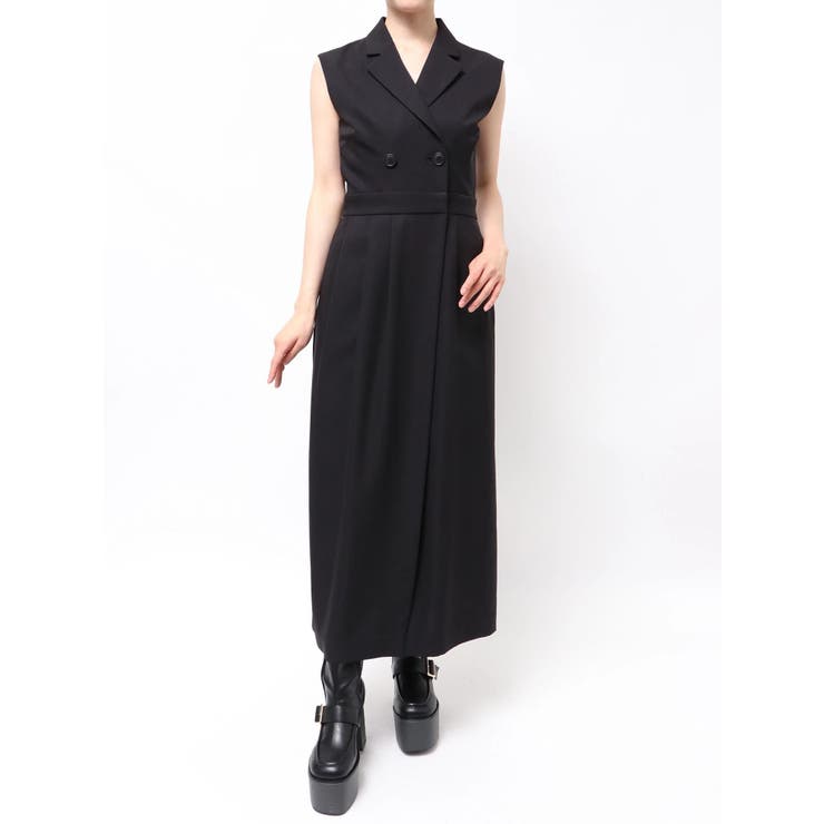 ブラック | テーラードライクワンピース【接触冷感】 | MURUA
