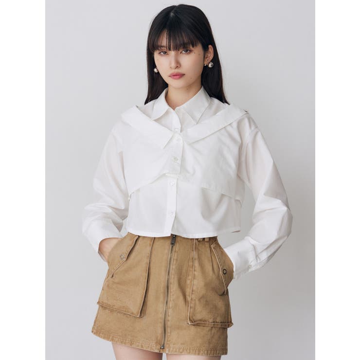 レイヤードマルチウェイシャツ | MURUA | 詳細画像10 