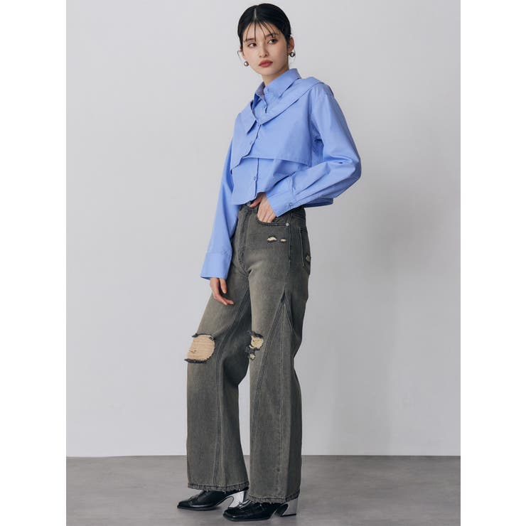 レイヤードマルチウェイシャツ | MURUA | 詳細画像21 