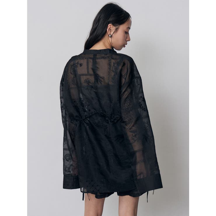 ウエストドロストシアーレースシャツ【セットアップ着用可】 | MURUA | 詳細画像21 