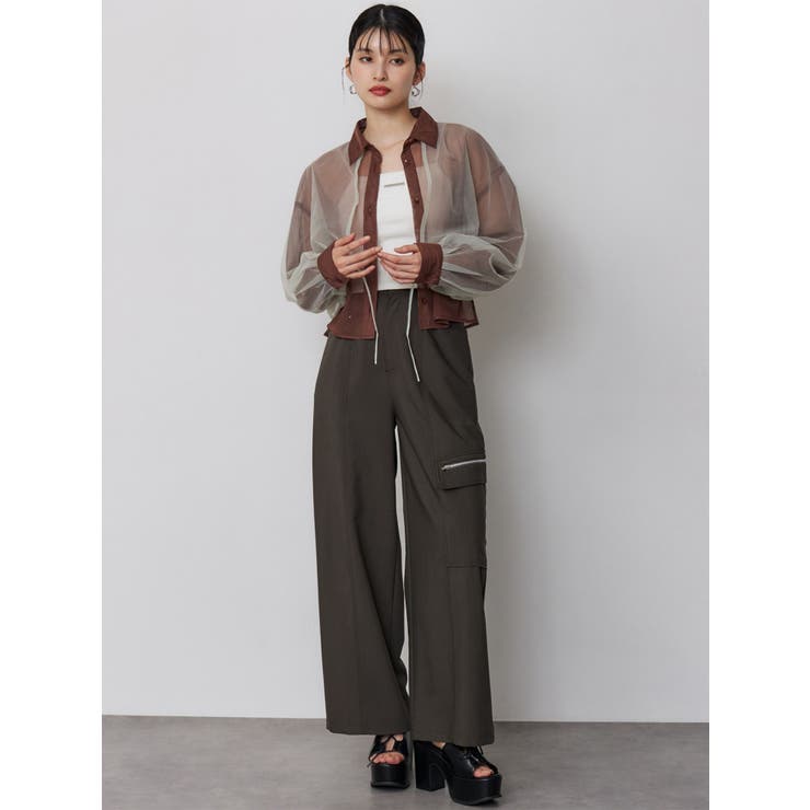 チュールレイヤードシャツ | MURUA | 詳細画像17 