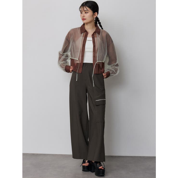 チュールレイヤードシャツ | MURUA | 詳細画像19 