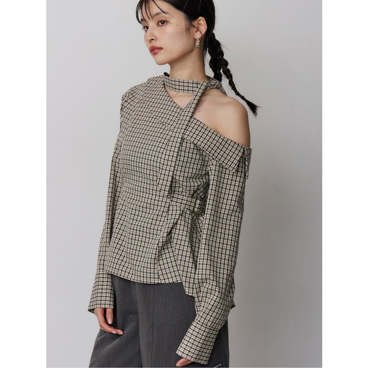 ライトミックス | ボウタイワンショルブラウス | MURUA