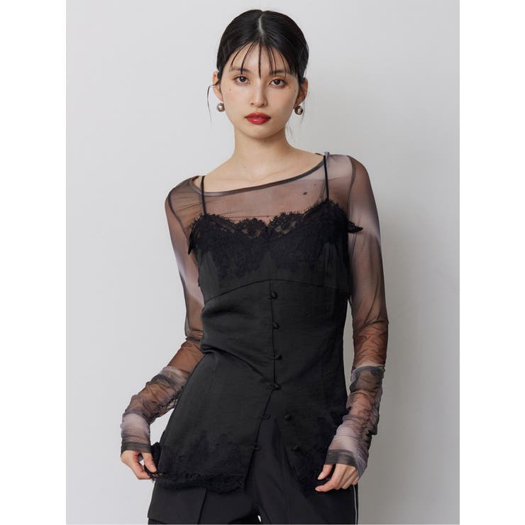 レースドッキングキャミソール | MURUA | 詳細画像2 