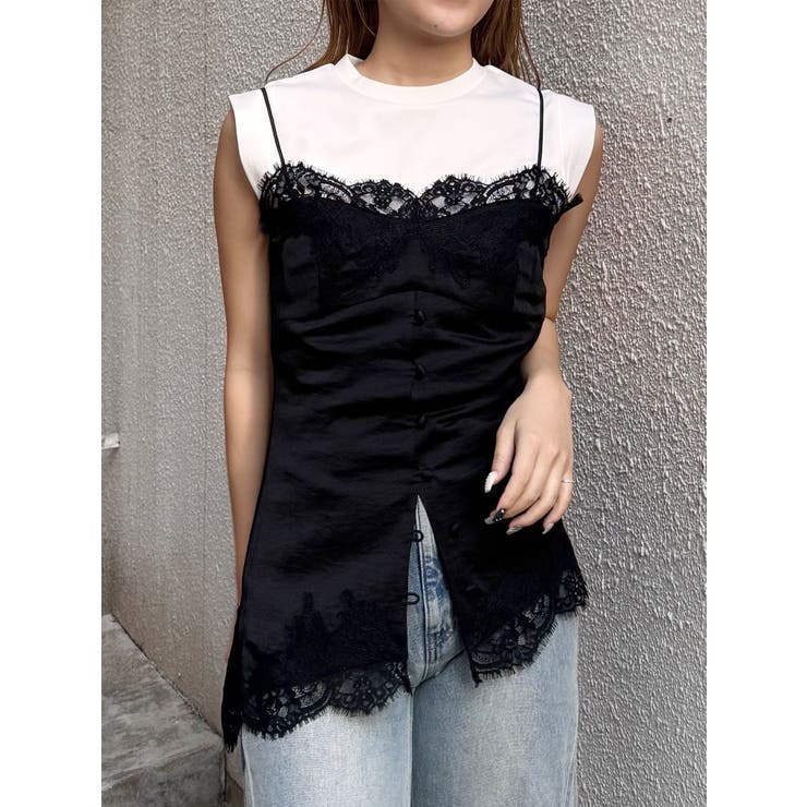 レースドッキングキャミソール | MURUA | 詳細画像4 