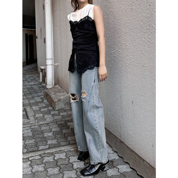 レースドッキングキャミソール | MURUA | 詳細画像7 