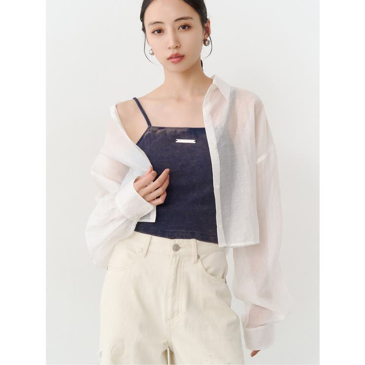 ホワイト | マットシアーシャツ | MURUA