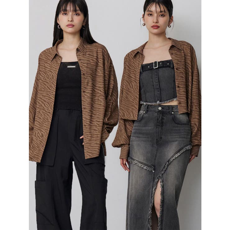 ダークミックス | マットシアーシャツ | MURUA