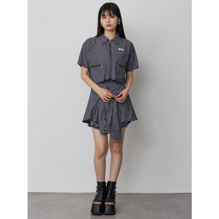 ZIPハーフスリーブシャツ【セットアップ着用可】 | MURUA | 詳細画像9 