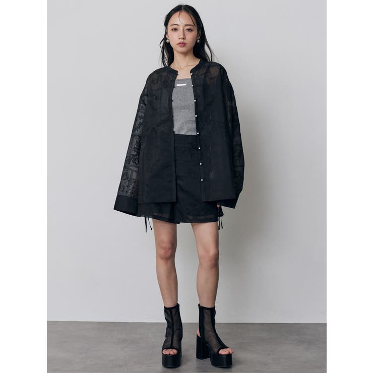 タックレースショートパンツ【セットアップ着用可】 | MURUA | 詳細画像15 