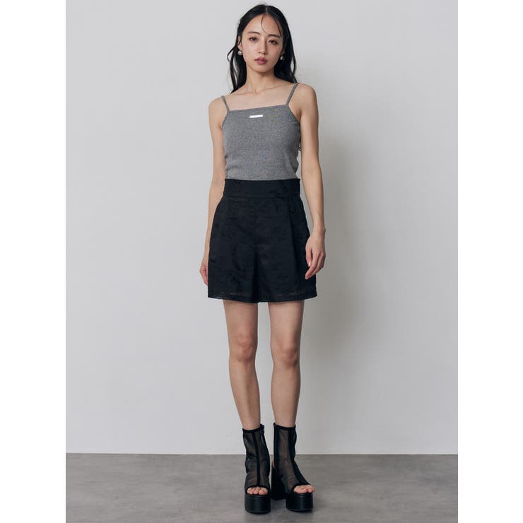 タックレースショートパンツ【セットアップ着用可】 | MURUA | 詳細画像17 