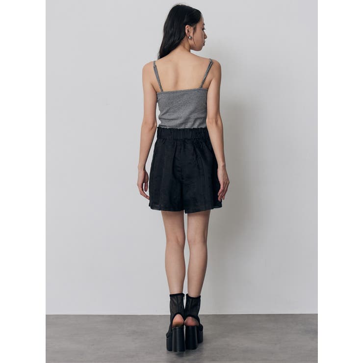 タックレースショートパンツ【セットアップ着用可】 | MURUA | 詳細画像20 