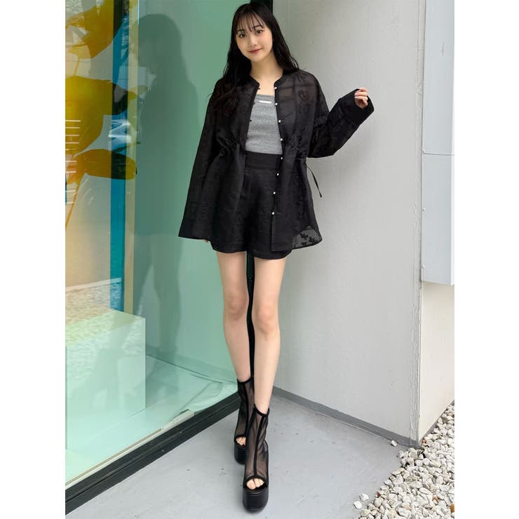 タックレースショートパンツ【セットアップ着用可】 | MURUA | 詳細画像24 