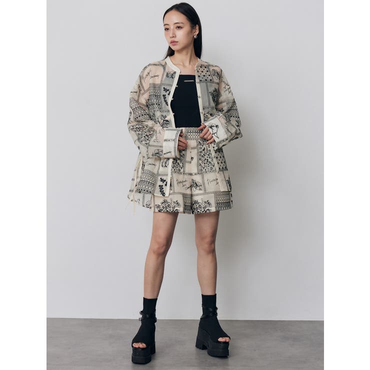 タックレースショートパンツ【セットアップ着用可】 | MURUA | 詳細画像6 