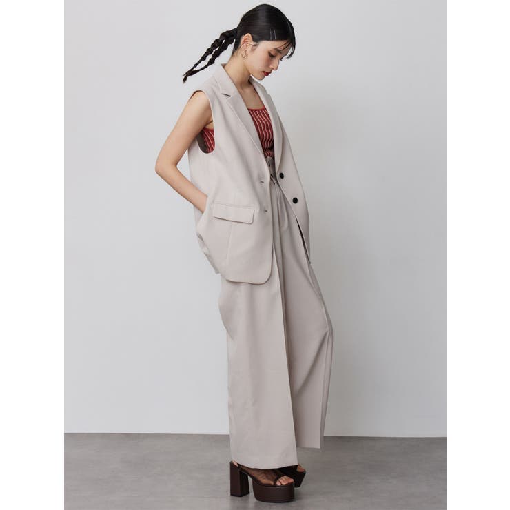 ハイウエストセンプレワイドパンツ【セットアップ着用可】【接触冷感】 | MURUA | 詳細画像14 