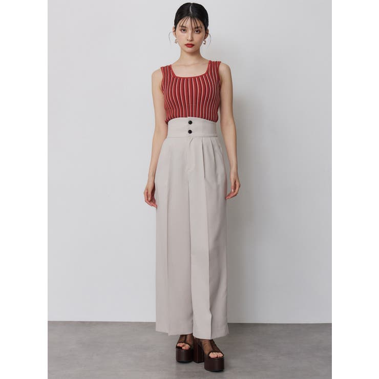 ハイウエストセンプレワイドパンツ【セットアップ着用可】【接触冷感】 | MURUA | 詳細画像16 