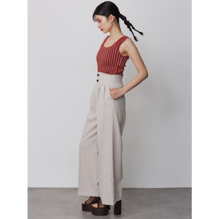 ハイウエストセンプレワイドパンツ【セットアップ着用可】【接触冷感】 | MURUA | 詳細画像18 