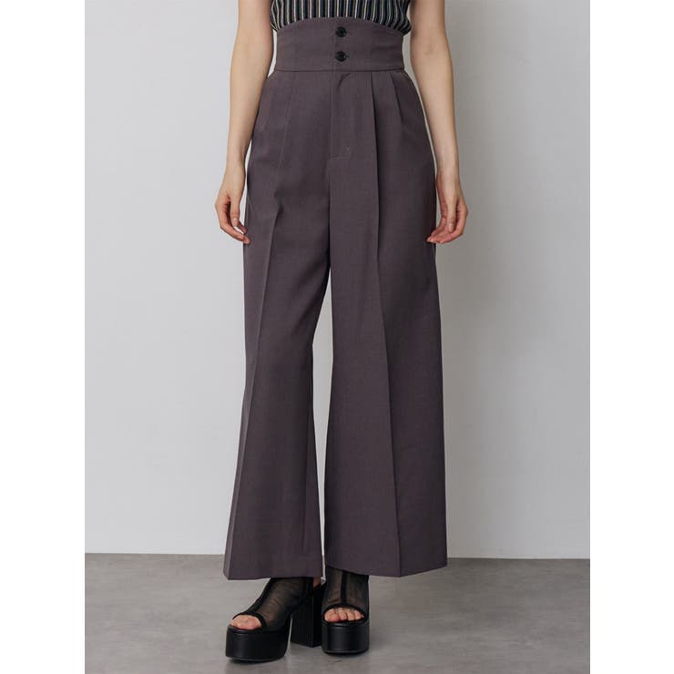 ハイウエストセンプレワイドパンツ【セットアップ着用可】【接触冷感】 | MURUA | 詳細画像2 