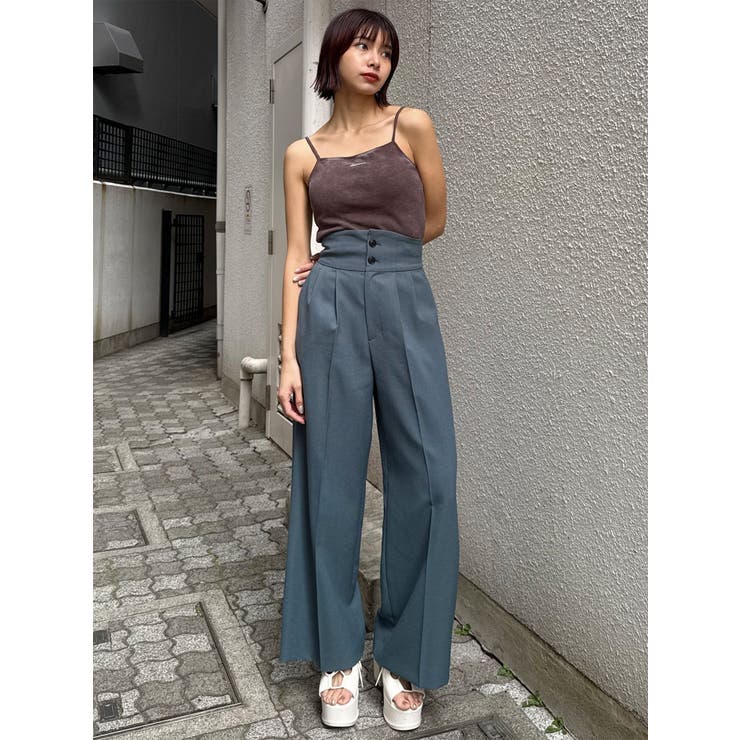 ハイウエストセンプレワイドパンツ【セットアップ着用可】【接触冷感】 | MURUA | 詳細画像25 