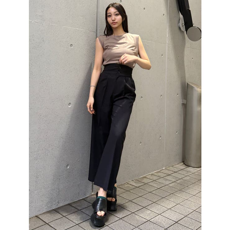 ハイウエストセンプレワイドパンツ【セットアップ着用可】【接触冷感】 | MURUA | 詳細画像26 