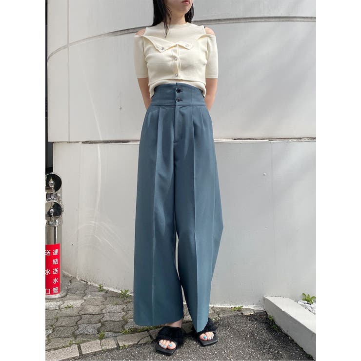 ハイウエストセンプレワイドパンツ【セットアップ着用可】【接触冷感】 | MURUA | 詳細画像29 