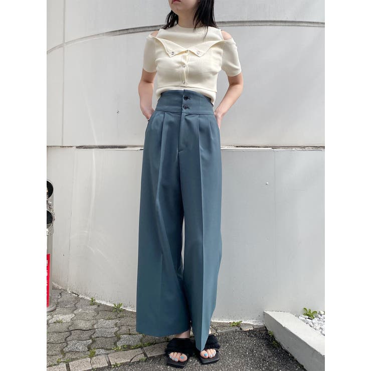 ハイウエストセンプレワイドパンツ【セットアップ着用可】【接触冷感】 | MURUA | 詳細画像30 