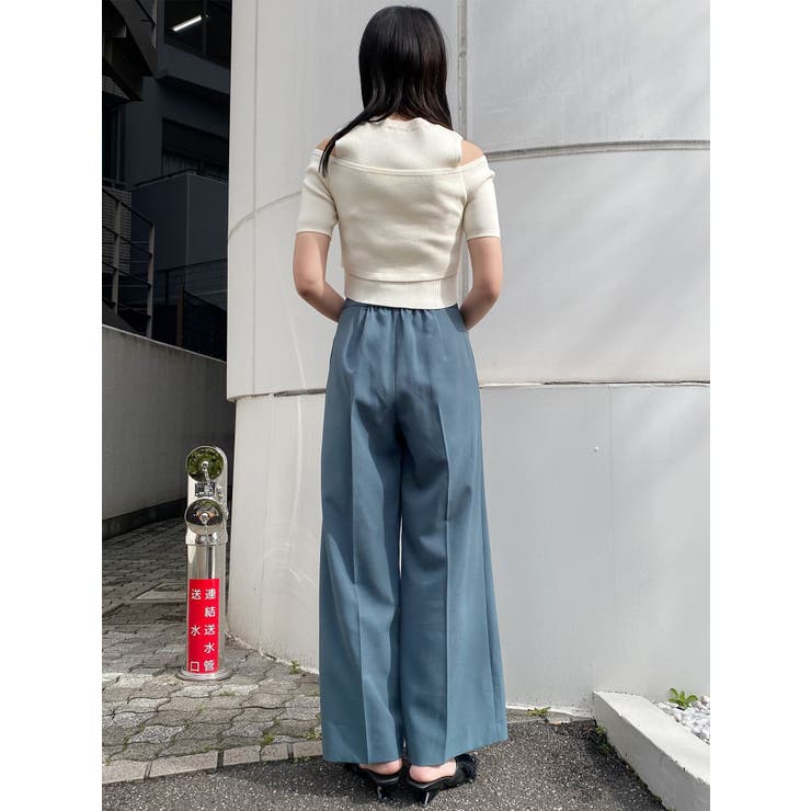 ハイウエストセンプレワイドパンツ【セットアップ着用可】【接触冷感】 | MURUA | 詳細画像32 