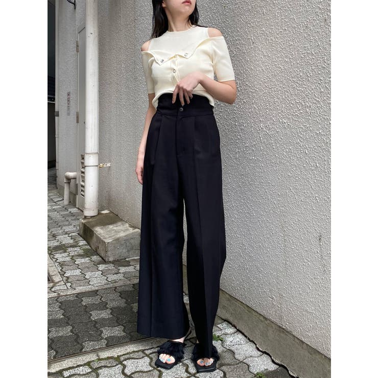 ハイウエストセンプレワイドパンツ【セットアップ着用可】【接触冷感】 | MURUA | 詳細画像38 