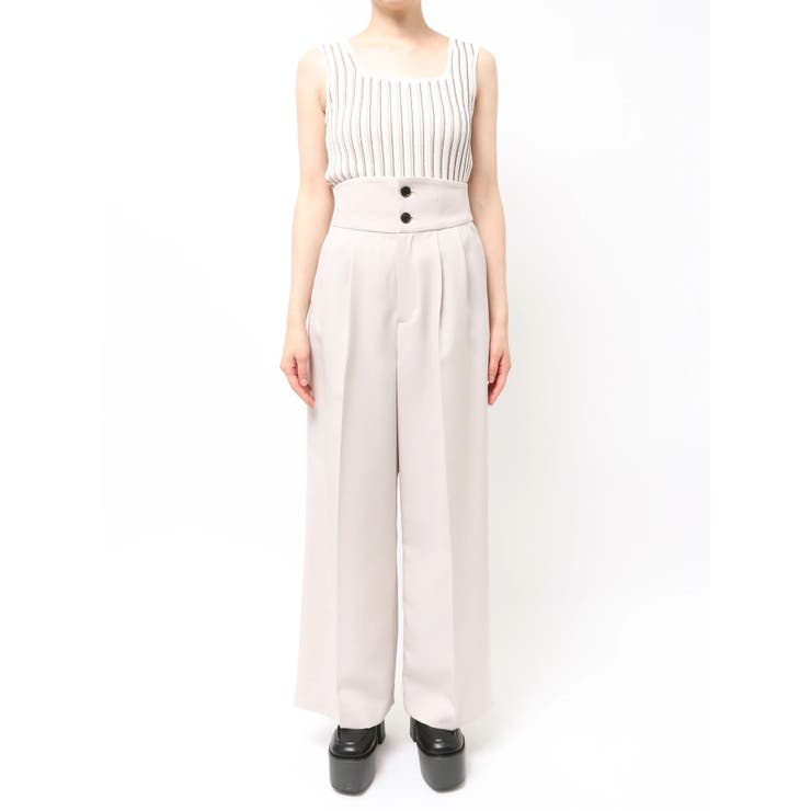 ハイウエストセンプレワイドパンツ【セットアップ着用可】【接触冷感】 | MURUA | 詳細画像48 