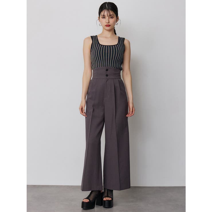 ハイウエストセンプレワイドパンツ【セットアップ着用可】【接触冷感】 | MURUA | 詳細画像7 