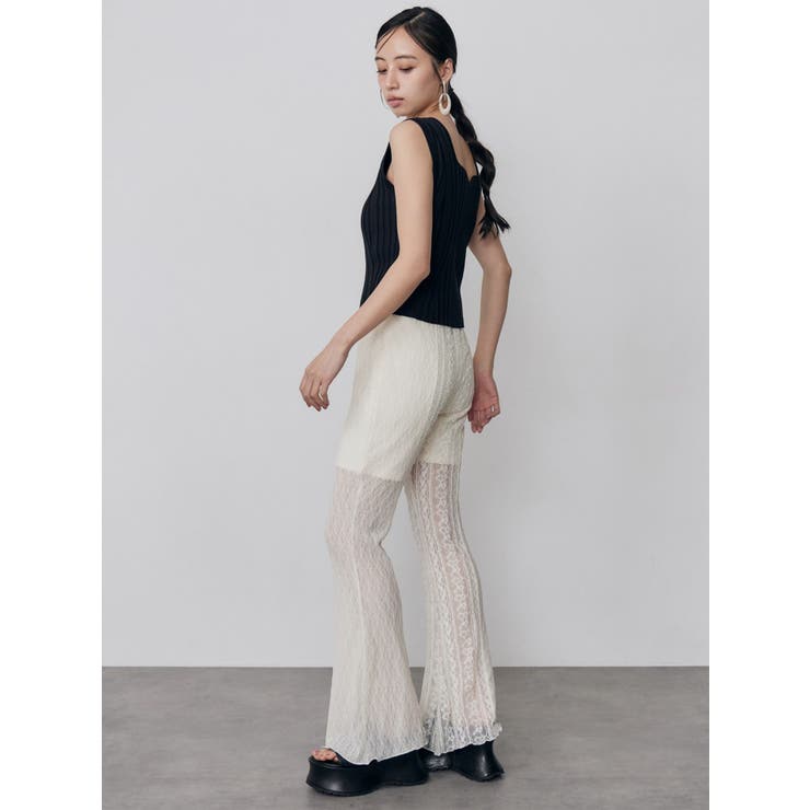 レースパッチワークフレアパンツ【WEB限定】 | MURUA | 詳細画像15 
