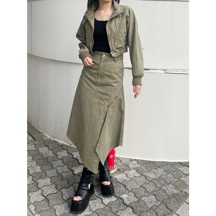 ウォッシュアシメラッフルZIPスカート【セット販売対象】 | MURUA | 詳細画像5 