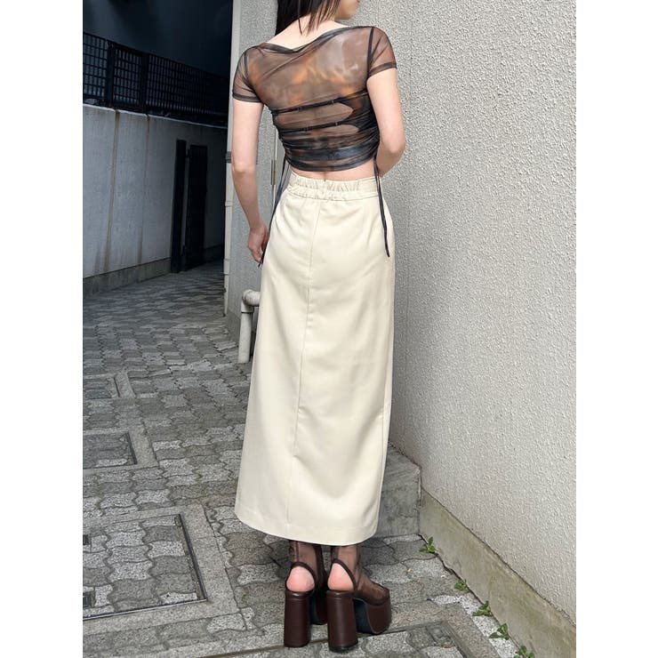 ダブルベルトアシメZIPスカート | MURUA | 詳細画像15 