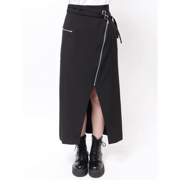 ダブルベルトアシメZIPスカート | MURUA | 詳細画像19 