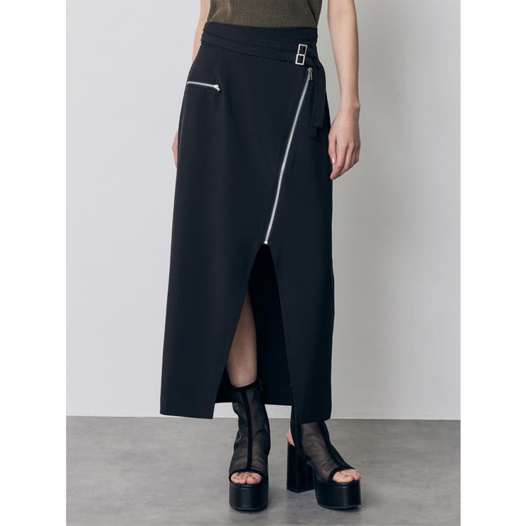 ダブルベルトアシメZIPスカート | MURUA | 詳細画像2 