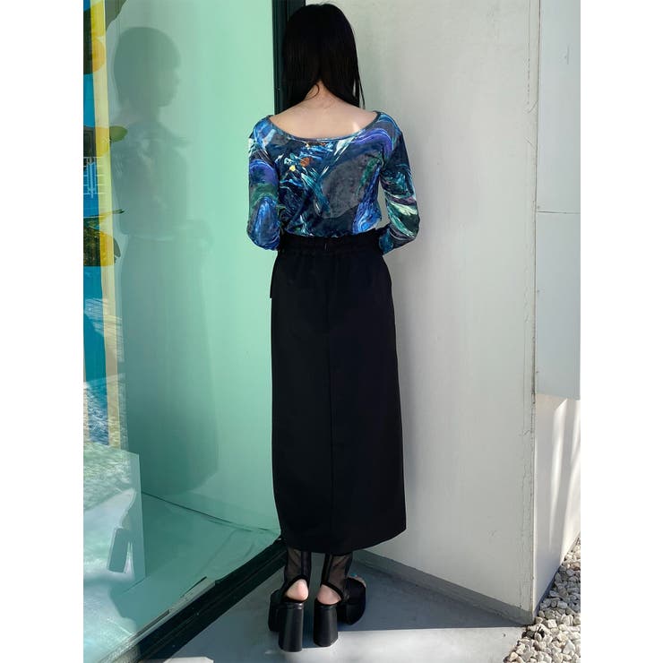 ダブルベルトアシメZIPスカート | MURUA | 詳細画像6 