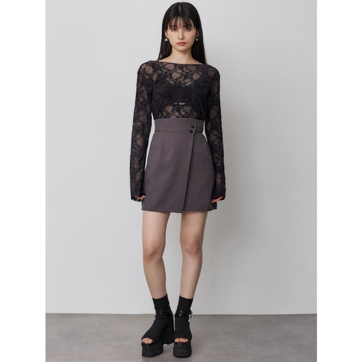 ラップライクミニスカート【セットアップ着用可】【接触冷感】 | MURUA | 詳細画像25 