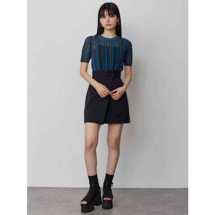 ラップライクミニスカート【セットアップ着用可】【接触冷感】 | MURUA | 詳細画像8 