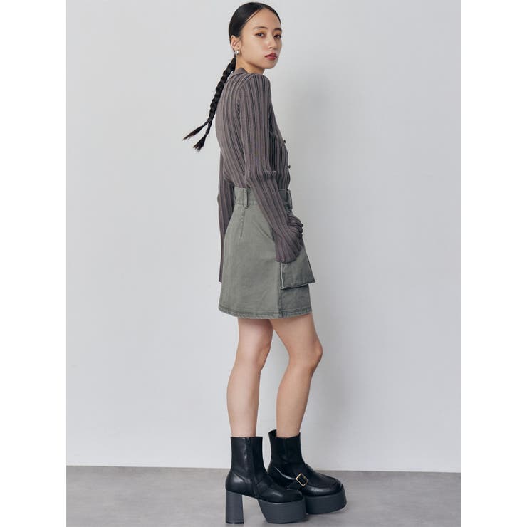 フロントZIPアウトポケットミニスカート | MURUA | 詳細画像12 